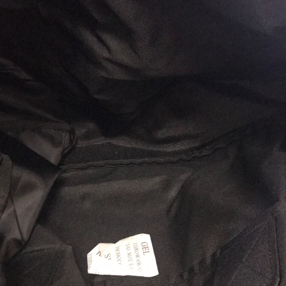 PINK Black Duffle GYM Bag Black & White LOGOS - Picture 5 of 5